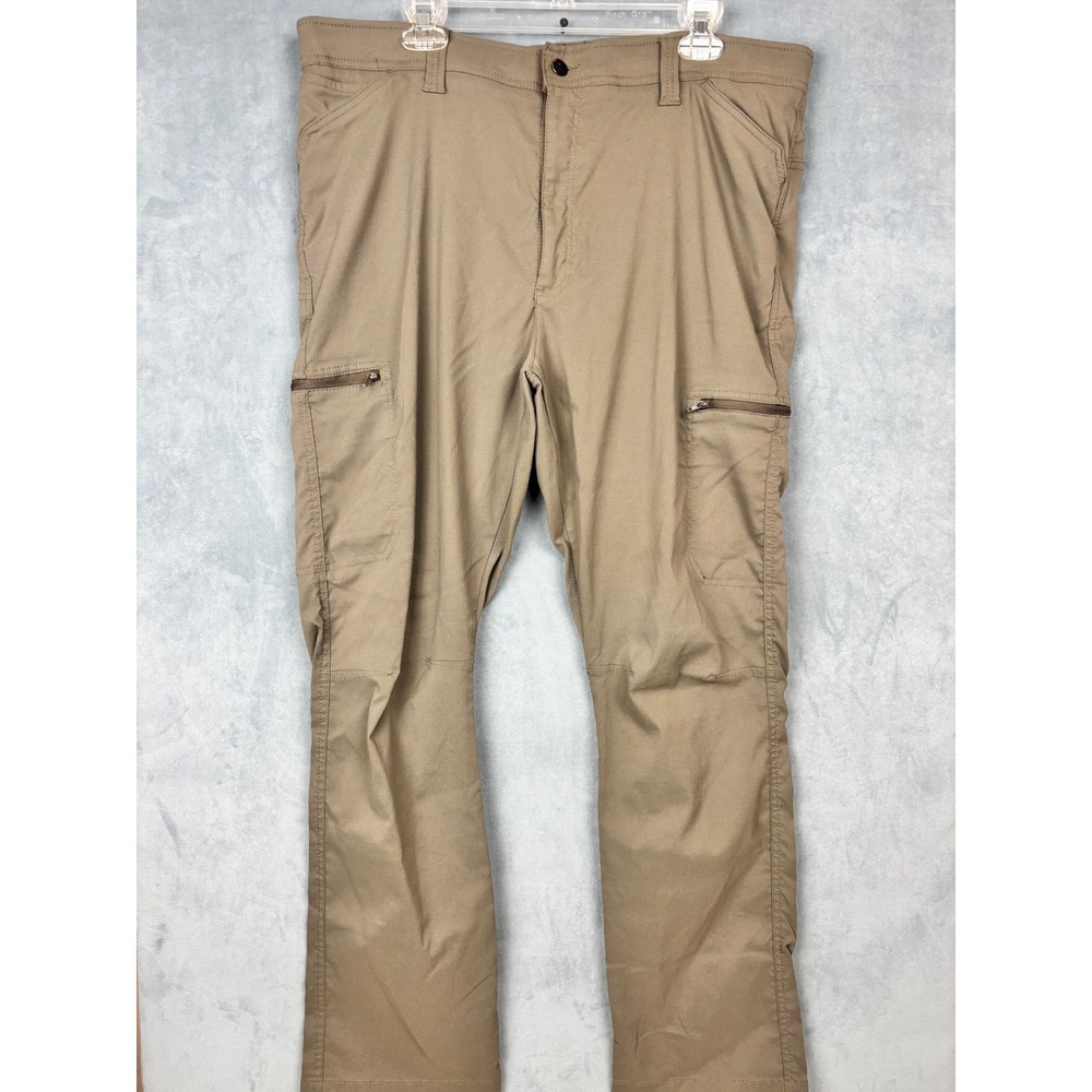 Magellan Outdoors Mens Khaki Cargo Hiking Pants NW788EG 40/30